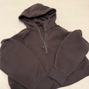 Lululemon Oversized Scuba Half-Zip- Brown L/XL
